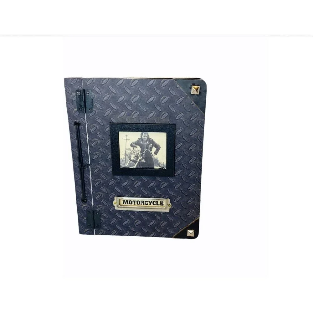 Designer Handmade Metal Motorcycle Parts Journal Notebook Diary Vintage New